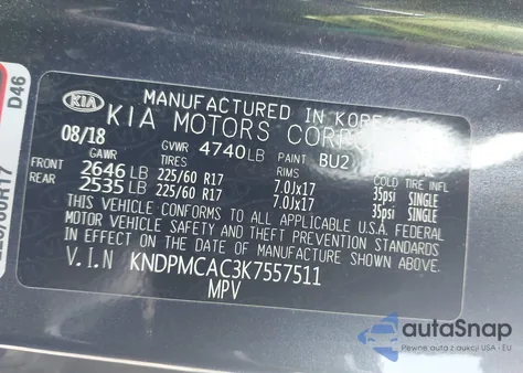 2019 Kia Sportage Lx from USA, damaged, VIN KNDPMCAC3K7557511